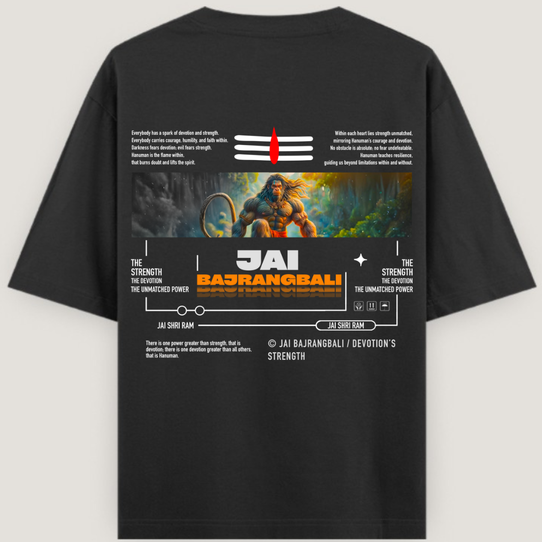 Jai Bajrang Bali Unisex Oversized T-Shirt
