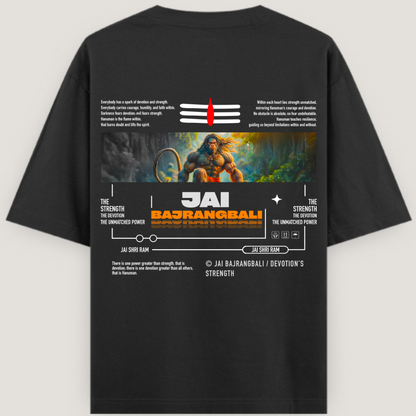 Jai Bajrang Bali Unisex Oversized T-Shirt