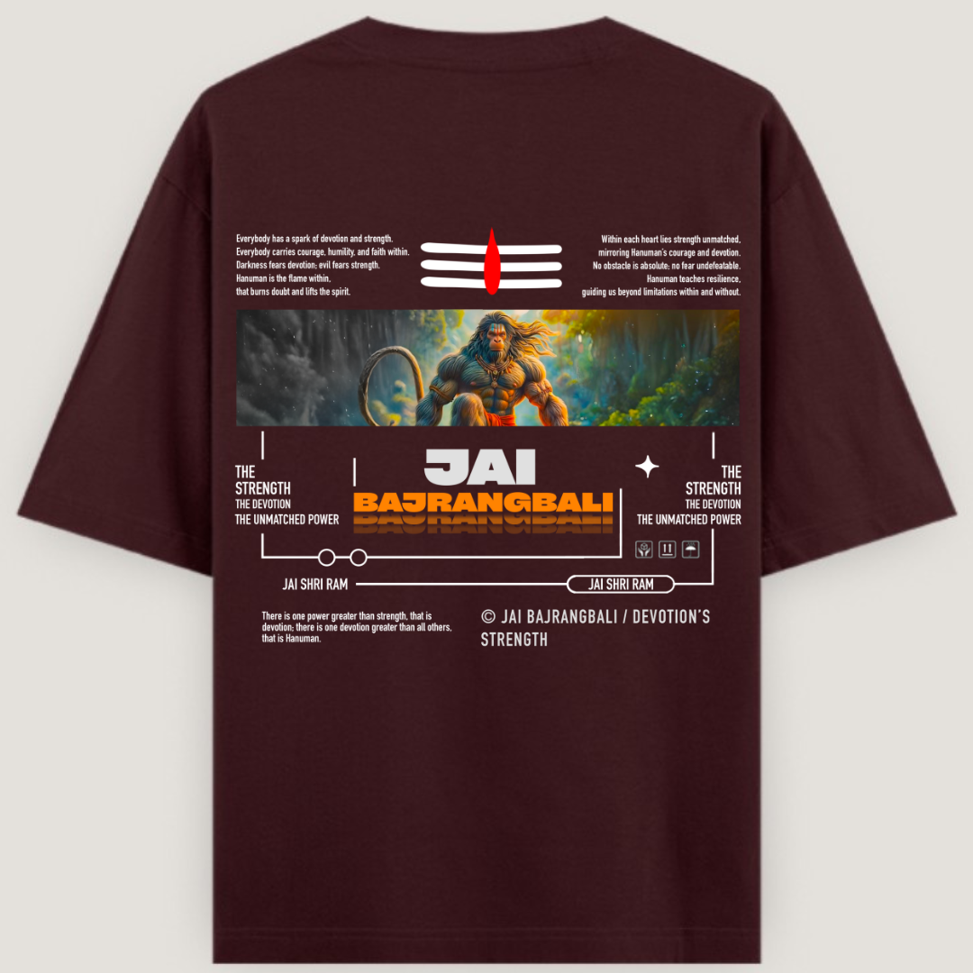 Jai Bajrang Bali Unisex Oversized T-Shirt