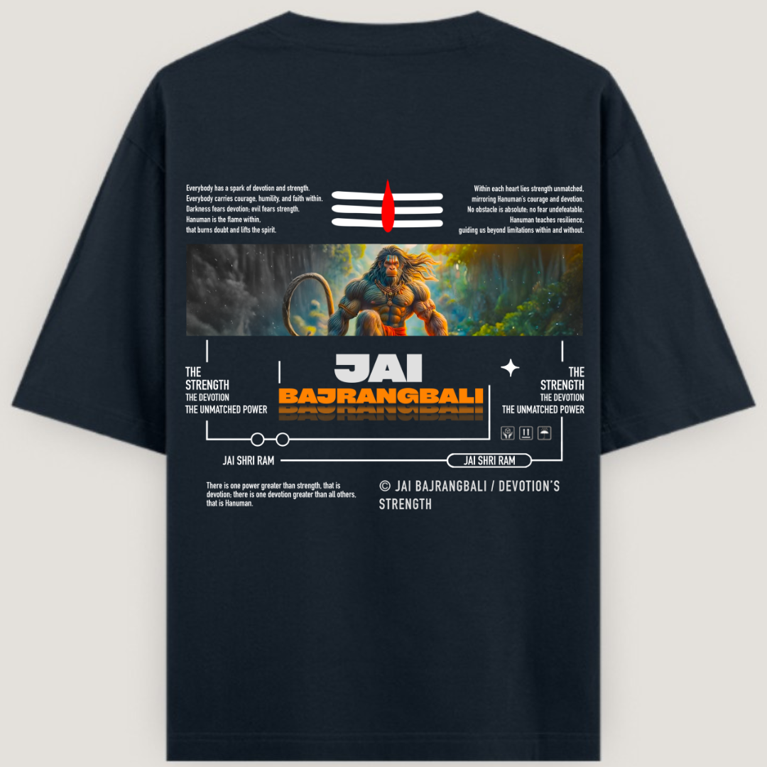 Jai Bajrang Bali Unisex Oversized T-Shirt